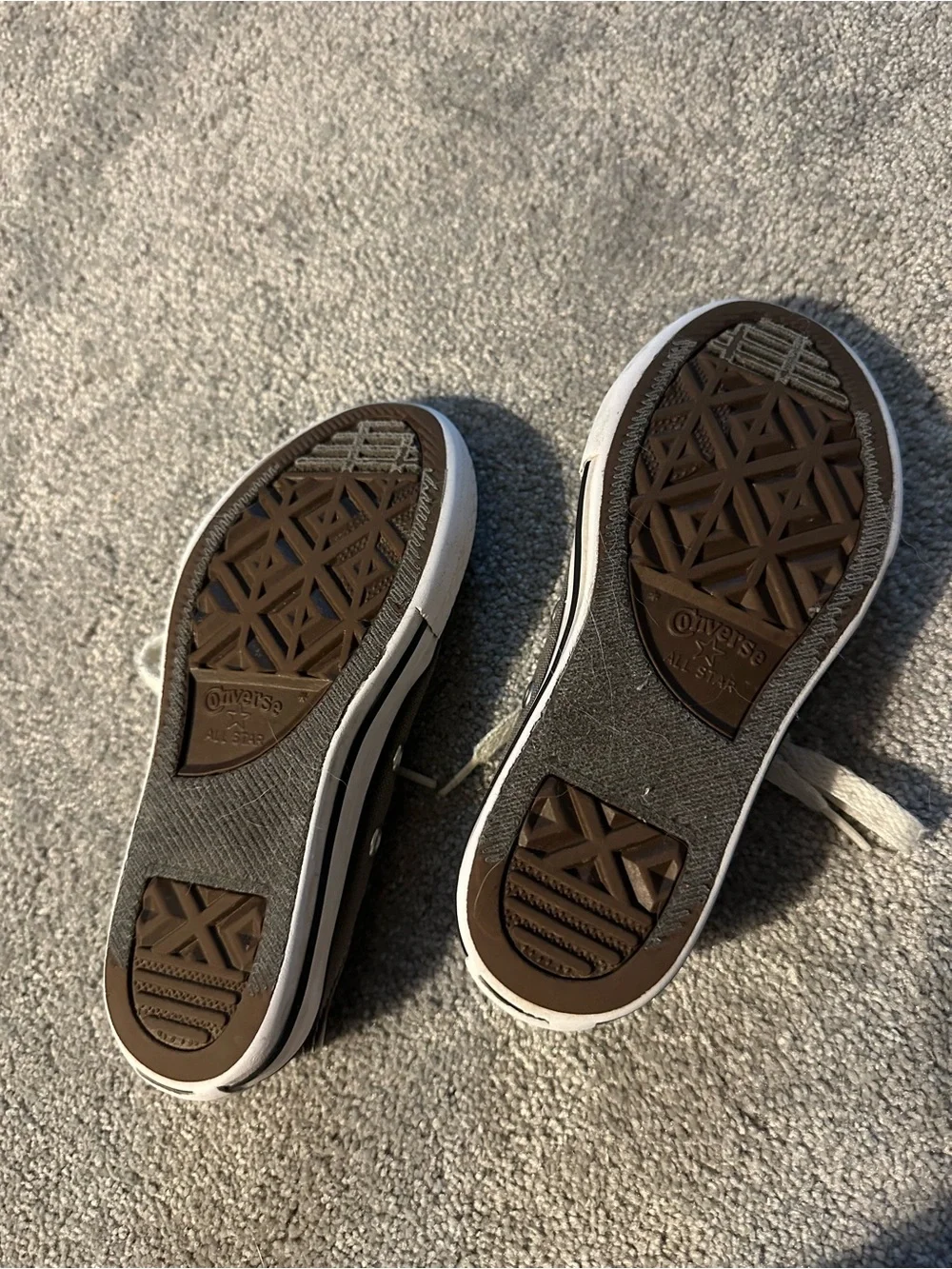 Kids sneaker lot - 2 converse low-tops and one brand new pair of vans